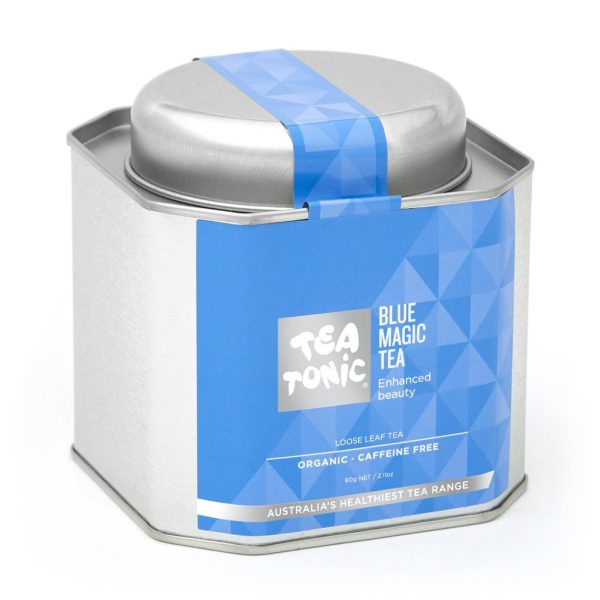 Blue Magic tea in metal caddy - Tea Tonic looseleaf tea           TT-BMTT