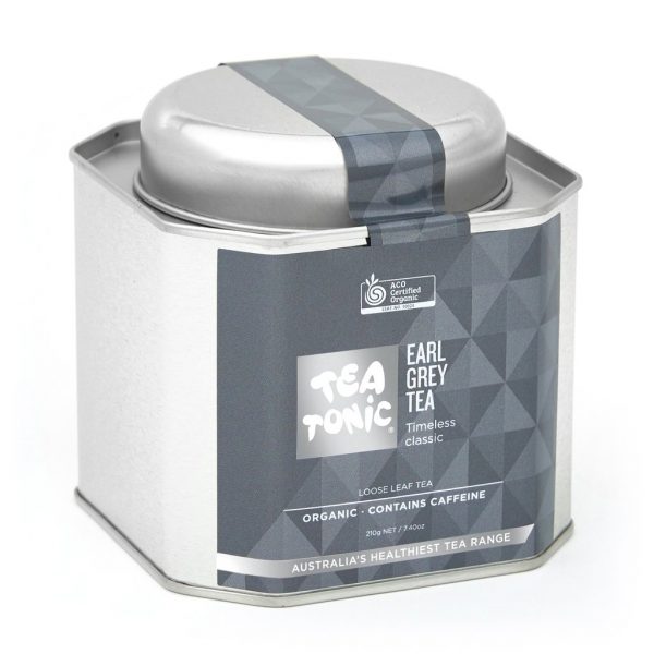 Earl Grey tea in metal caddy - Tea Tonic looseleaf tea            TT-EGTT