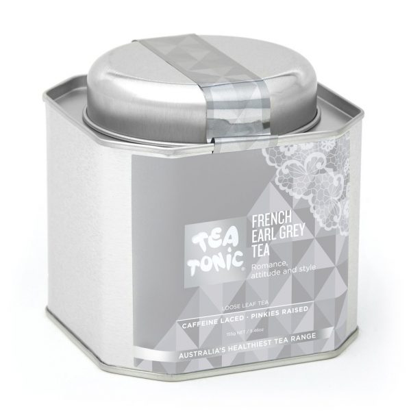 French Early Grey tea in metal caddy - Tea Tonic looseleaf tea            TT-FGTT