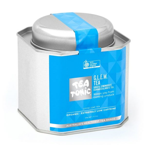 GLEW tea in metal caddy - Tea Tonic looseleaf tea            TT-GWTT