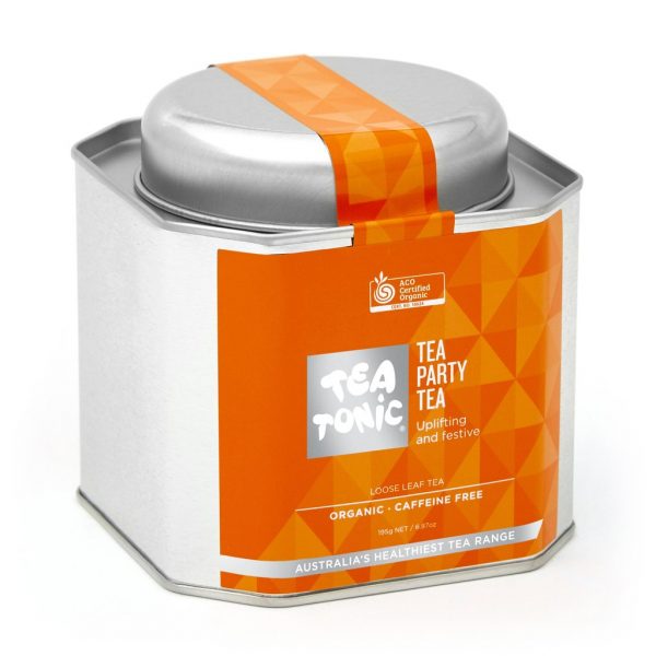 Tea Party tea in metal caddy - Tea Tonic looseleaf tea            TT-TPTT