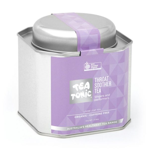 Throat Soother tea in metal caddy - Tea Tonic looseleaf tea            TT-TSTT